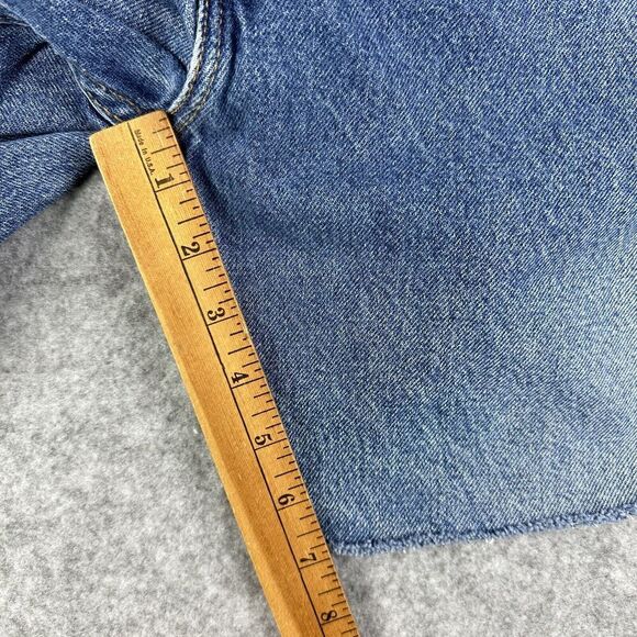 Vintage Levis 505 Jean Short Jorts Mens 40 Blue Med Wash Cut Regular Fit Y2K 7" - Picture 10 of 14